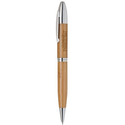 Grain Twist-Action Bamboo Pen