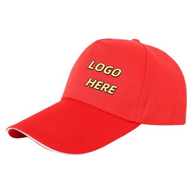Pure Cotton Peaked Cap Travel Hat