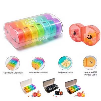 Seven - Day Pill - Keeping Container with Sealable Design and Portability