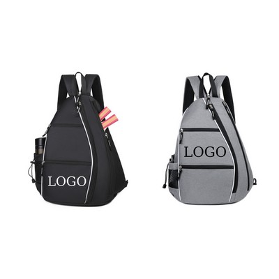 Pickleball Tennis Paddle Sling Bag Sport Backpack
