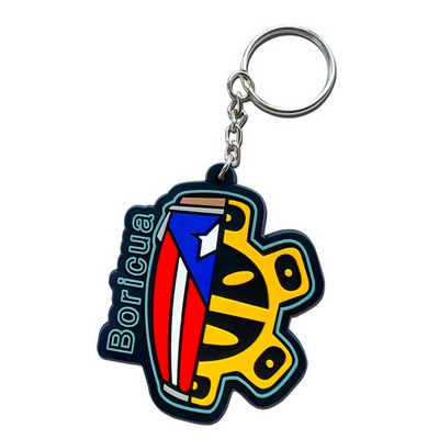 1'' Customer PVC Keychain