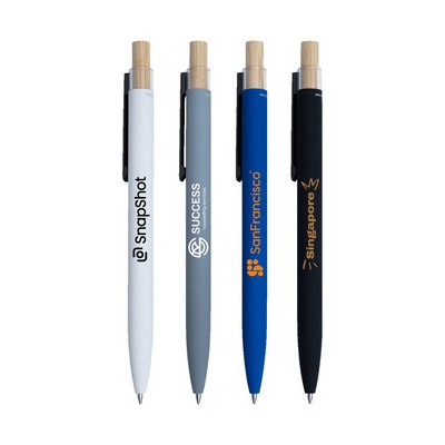 Bali Satin Soft Touch Gel Click Pen (Recycled Aluminum)