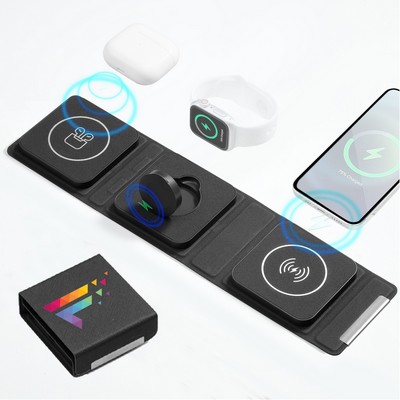 Magnetic 3 in 1 Wireless Charger Pad