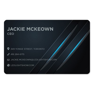 Plastic Wallet Card .020 White Gloss Vinyl, Digital Full Color & UV Varnish