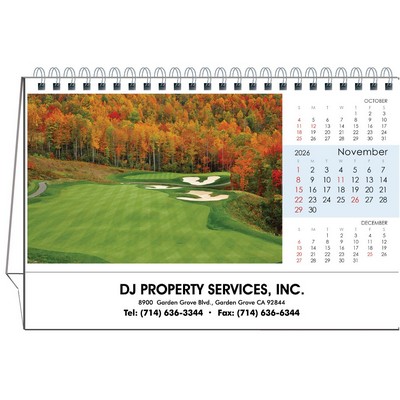 On the Green 2026 Desktop Calendar w/Flexible Easel