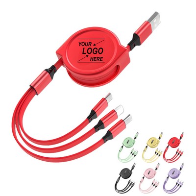Retractable 3-in-1 Fast Charging Cable