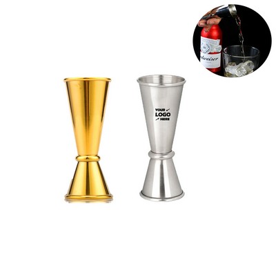 Tall Double Sided Stainless Steel Cocktail Jigger