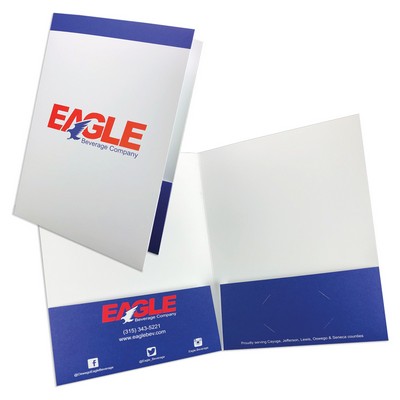 Standard Pocket Folder Printed with 2 PMS ink colors