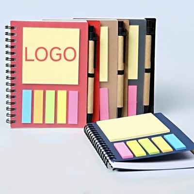 Spiral Sticky Notes Notebook