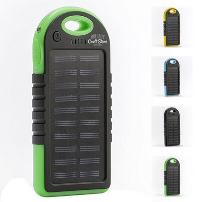 4000mAh Rechargeable Water Resistant Solar Power Bank