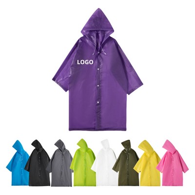 Reusable EVA Adult Raincoat
