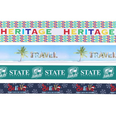 8" Badge Satin Ribbon - 100yd Roll - Sublimation