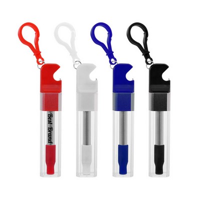 Multifunctional Straw Set With Bottle Opener