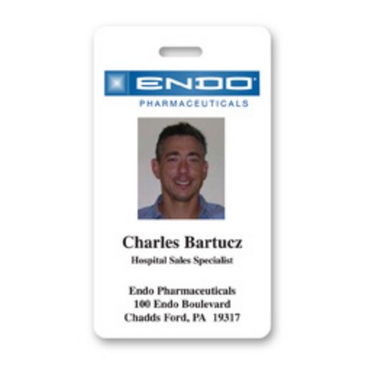 USA Made Laminated Photo ID Badge Rectangle (2"x3.5")