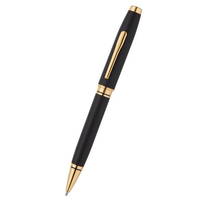 Coventry Matte Black Lacquer with Gold PVD Appointments Ballpoint Pen