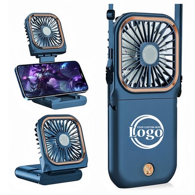 Portable Handheld Necklace Fan