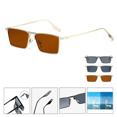 Metal Punk Small Square Sunglasses