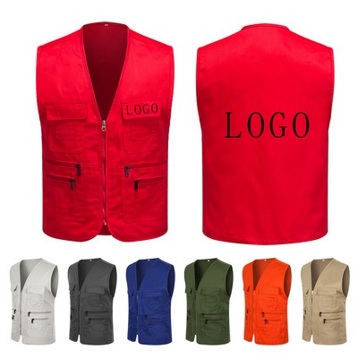 Multi-Pocket Reflective Safety Vest