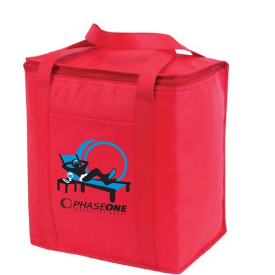 Thermal Insulated Can Lunch Cooler Bag w/ Carry Handles