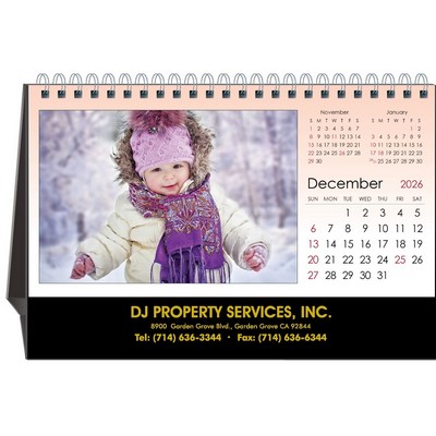 Precious Moments 2026 Desktop Calendar w/Foil Stamped Hardboard Easel