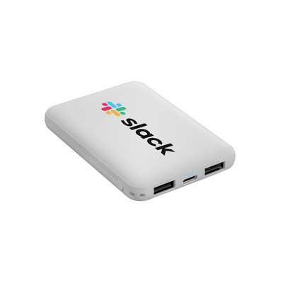 5000mAh Pocket Power Bank with Type-C and Dual USB Ports