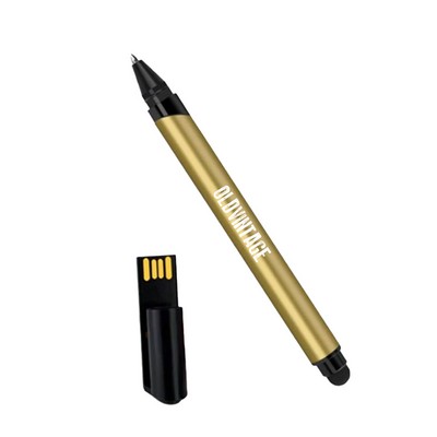 3-in-1 Flash Drive Stylus Ballpoint Pen
