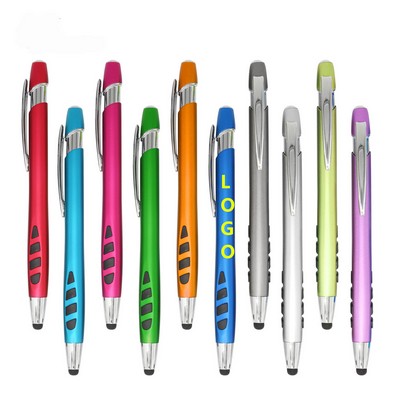 Metal Ballpoint Pen with Stylus Tip