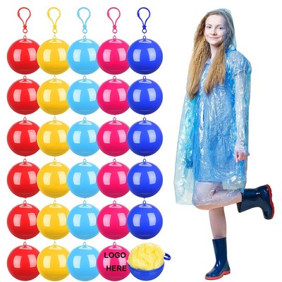 Disposable Plastic Poncho Ball