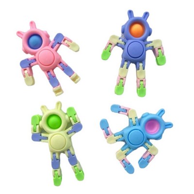 Rabbit Fidget Spinners Transformable Fingertip Gyro Chain Toy Deformable DIY Stress Relief toy