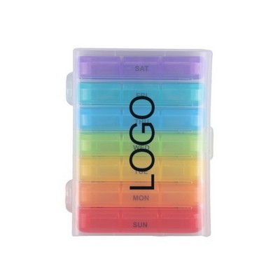 21 Compartment 7 Day Pill Box