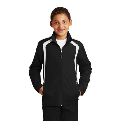 Sport-Tek® Youth Colorblock Raglan Jacket