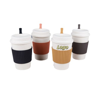 Portable Wheat Straw Coffee Cup-Ocean