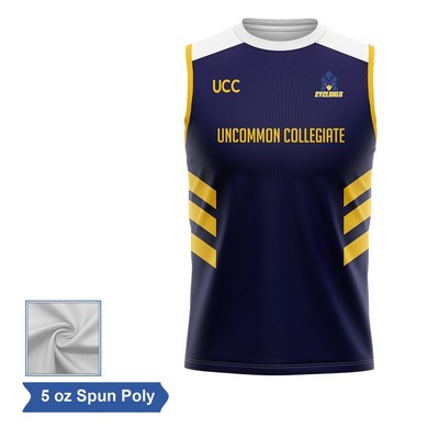 Sublimation Spun Polyester (Cotton Touch) Sleeveless T-Shirt - Men Women Ki