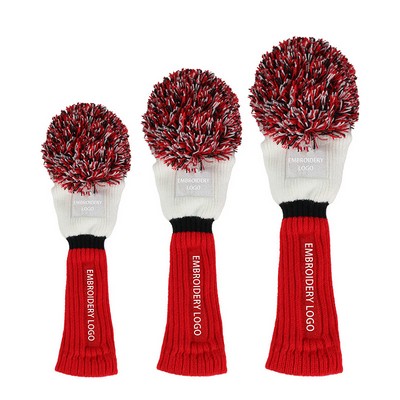 Hairball Knit Golf Hat Cover
