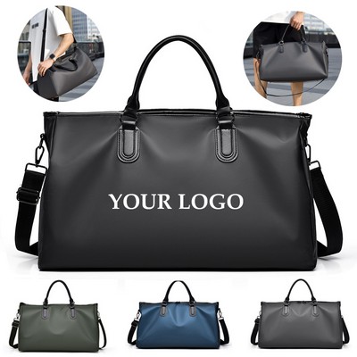 Pu Leather Waterproof Travel Bag For Men