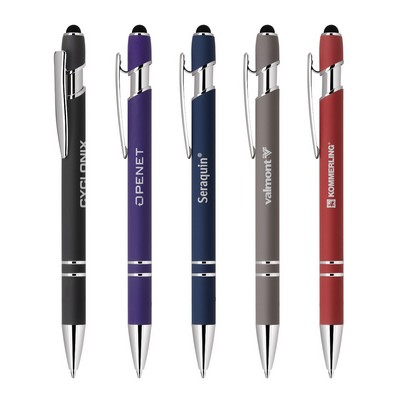 Stylus-4561 Soft-Touch Aluminum Ballpoint Pen