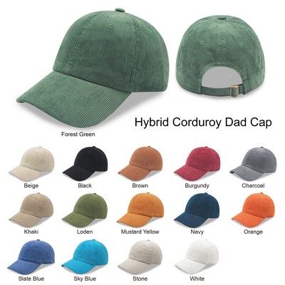 Hybrid Corduroy Relaxed Golf Hat Dad Cap