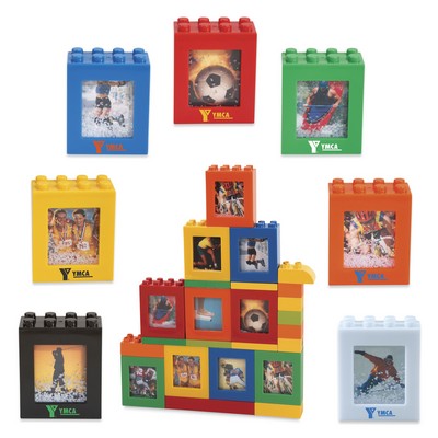 Jigsaw Architectural Puzzle Block Photo Frame without Water (2 of 1-3/4" x 2-1/8" Photos)