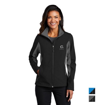 Port Authority® Women's Core Colorblock Soft Shell Jacket