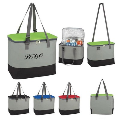 Oxford Cloth Insulated Aluminum Foil Hand-Held Shoulder Picnic Bag