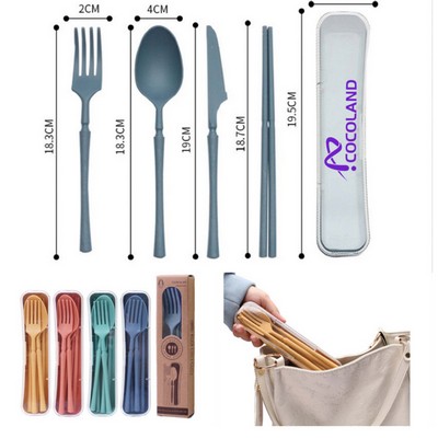 Wheat Straw Utensils Set