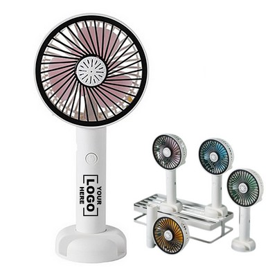 Handheld Fan With USB Charging Night Light