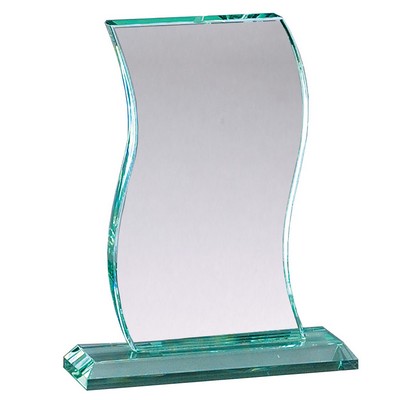 Large Jade Glass Wave Award