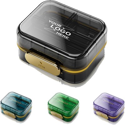 Travel Pill Organizer with 7 Compartments