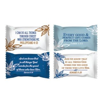 Pink Buttermints In a Bible Verse Wrapper