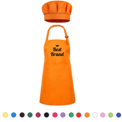 22"*18" Children's Apron and Hat Set of 2