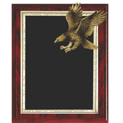 Mahogany Brown Eagle Plaque (7"x9")