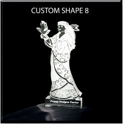 Clear Acrylic Stock Paperweights