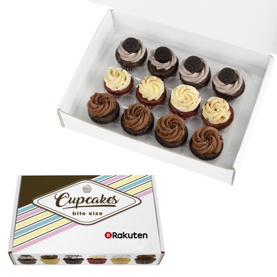 Signature Bite-Size Chocolate Cupcakes w/Various Toppings