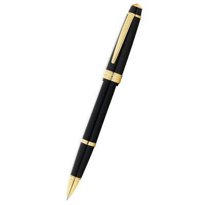Cross® Bailey Light™ Polished Black Resin With Gold Accents Fine Tip Rollerball Pen